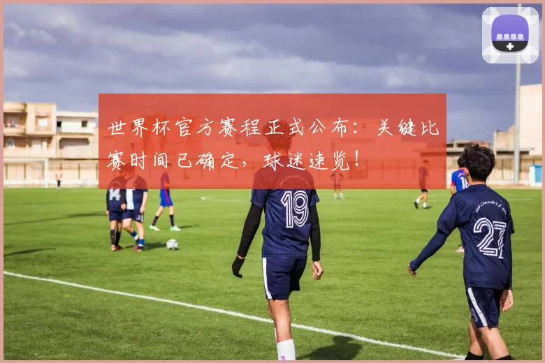 世界杯官方赛程正式公布：关键比赛时间已确定，球迷速览！